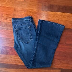 MOTHER Dark Indigo Flare Jeans